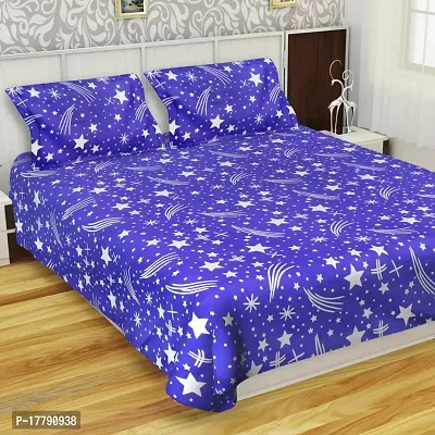 Microfiber Printed Bedsheet with 2 Pillow Cover