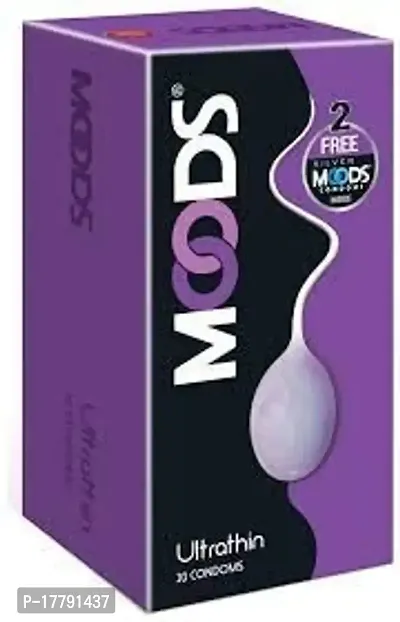 Moods Ultrathin 20's Condoms +2 Free Silver Moods Condom-thumb0