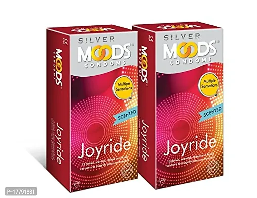 Moods Silver Joyride Condom - 12 Count (Pack of 2)