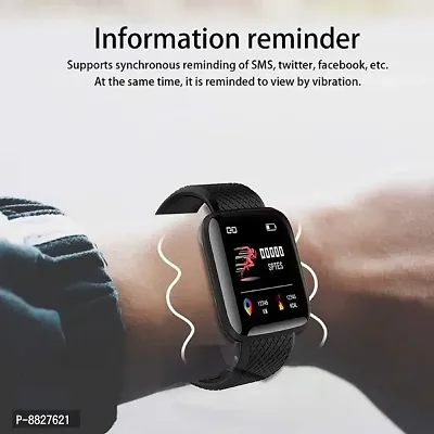Dicto ID116 Plus Smart Bracelet Fitness Tracker Color Screen Smartwatch Heart Rate Blood Pressure Pedometer Sleep M-thumb2