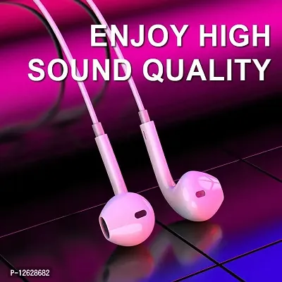 Dicto Compatible For Oppo Vivo Mi Samsung Universal Earphones Headphone Handsfree Headset Music With 3 5Mm Jack Hi Fi Gaming Sound Music Wired In Line-thumb3