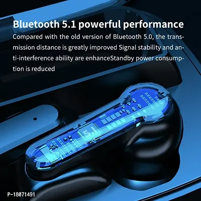 Hot Selling M19 TWS Bluetooth 5.0 Wireless In Ear Earbuds Touch Waterproof LED Digital Display Bluetooth Headset (Black, True Wireless)-thumb2