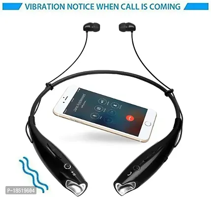 HBS-730 Bluetooth Stereo Sports Headset with Inbuilt Mic Compatible with All Smartphones-thumb0