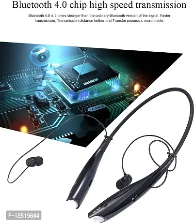HBS-730 Bluetooth Stereo Sports Headset with Inbuilt Mic Compatible with All Smartphones-thumb2