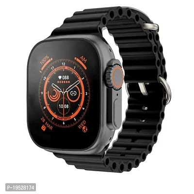 New S8 Ultra Smartwatch with 1.55 HD Display, Bluetooth Calling Multiple Sports Modes, Multiple Watch Faces, Spo2 Monitoring  Heart rate monitoring, Call Notification, Bluetooth Camera (Black)