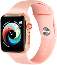 Dicto Bluetooth Calling Smart Watch Full Touch Screen with Camera Control and Calling for Men Women All 3G/4G/5G Android  iOS (Pink)-thumb1