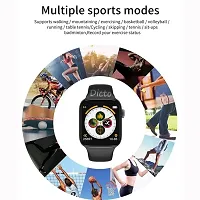 Original X9 T500 Full Touch Screen Bluetooth Smart watch with Body Temperature, Blood Pressure, Heart Rate  with All 3G/4G/5G Android  iOS Smartphones for Men  Women (Black) of Best Quality-thumb3