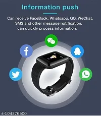 New Version Latest ID116 Smart Watch Bluetooth Smart Fitness Band Watch with Heart Rate Activity Tracker Waterproof Body, Calorie Counter, Blood Pressure(1), OLED Touchscreen for Men/Women-thumb1