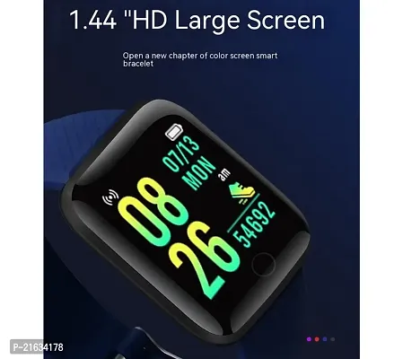Taken ID116 Plus Smart Bracelet Fitness Tracker Color Screen Smartwatch Heart Rate Blood Pressure Pedometer Sleep Monitor (Black)