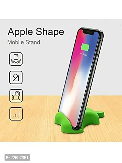 Portable Multi Angel Mobile Phone Apple Shape Stand (Holder) (Color as per Availability)