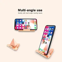 Taken Portable Three-Sided Triangle Desktop Stand Mobile Paradise Universal Phone Pyramid Shape Holder Desktop Stand (Multi Color) Mobile Holder-thumb1