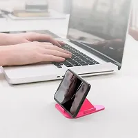 Taken Portable Three-Sided Triangle Desktop Stand Mobile Paradise Universal Phone Pyramid Shape Holder Desktop Stand (Multi Color) Mobile Holder-thumb2