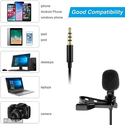 Professional Y21 Collar Mic for YouTube Grade Lavalier Microphone Easy Clip On System shy; Perfect for Recording Voice/Video Conference/Podcast/i-Phone/Android-thumb3