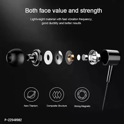 VNP Stereo Bass Earphone Regular Wired Earphone With Mic-thumb3