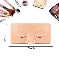 Scheibe Makeup Practice Face Board 3d Realistic Pad Makeup Mannequin Face Silicone Makeup Face Board for Eye Shadow, Eyeliner, Eyebrows, Eyelashes Practice Face Board For Makeup Artist Practice-thumb1