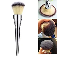 Scheibe Soft Bristle Makeup Brush Tool- Silver,Black, Pack of 1-thumb3