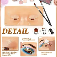 Scheibe Makeup Practice Mask Face Board,5D Reusable Realistic Make Up Practice Bionic Skin Pad Of Eyes Eyeshadow Eyebrows Eyeliner Lash For Makeup Artist Makeup Beginners-thumb2