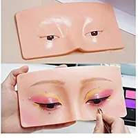Makeup Practice Face Board, Silicone Makeup Face - Practice Skin Board: for Makeup Practice. Mask Skin Face Eye Makeup Practice for Beginner (SKIN Color, 1 Piece)-thumb3
