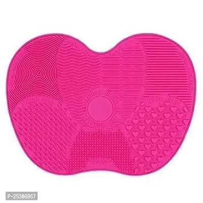 Scheibe Silicone Makeup Brush Cleaning Mat, Makeup Brush Cleaner, Cosmetic Spa Brush Cleaning Mat Portable Washing Tool Scrubber