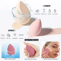 Beauty Blender 3 Pcs with Storage Box Professional Sponges Accessories Cosmetic Puff with Box Foundation Powder Sponge Dry  Wet Color May Vary from image-thumb1