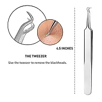 Scheibe Stainless Steel Anti-Slid Handle Blackhead Remover Tools Kit with Case, Pack of 5-thumb1