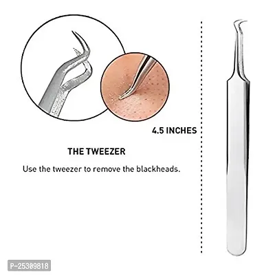 Scheibe Stainless Steel Anti-Slid Handle Blackhead Remover Tools Kit with Case, Pack of 5-thumb2