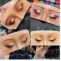 Makeup Practice Face Board, Silicone Makeup Face - Practice Skin Board: for Makeup Practice. Mask Skin Face Eye Makeup Practice for Beginner (SKIN Color, 1 Piece)-thumb1