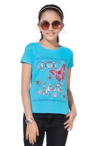 Girls Cotton Printed T-Shirt (Pack of 3 )-thumb3