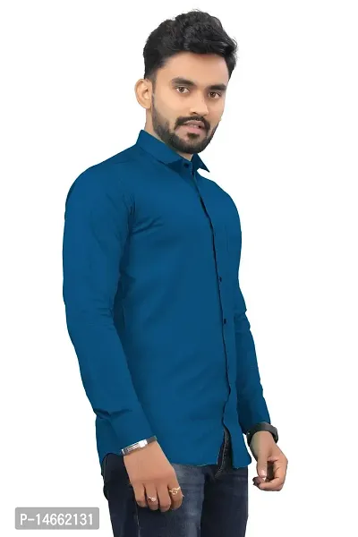 Trendy Stylish Cotton Spandex Long Sleeve Formal Shirt-thumb4