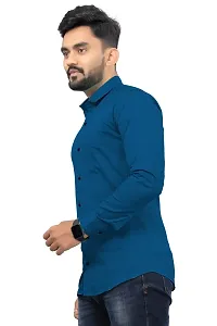 Trendy Stylish Cotton Spandex Long Sleeve Formal Shirt-thumb1