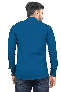 Trendy Stylish Cotton Spandex Long Sleeve Formal Shirt-thumb2