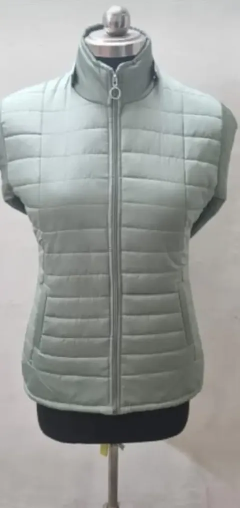 Stylish Synthetic Solid Jacket For Women