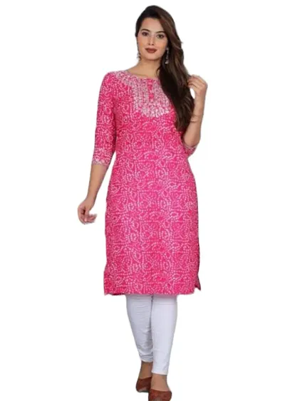 Classic Rayon Embroidered kurta for Women