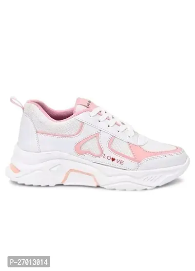 Elegant White Synthetic Casual Sneakers For Women-thumb5