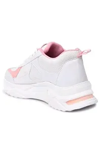 Elegant White Synthetic Casual Sneakers For Women-thumb2