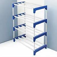 DEMARK Book Shelf Rack Stand for Home Multipurpose, Lightweight, Portable Storage Organizer for Home (4 LAYER)-thumb3