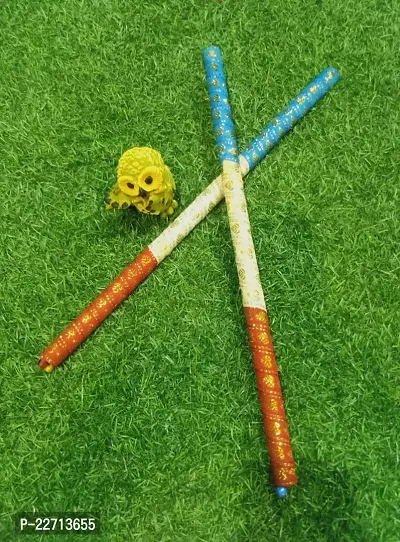 Traditional Wooden Dandiya Sticks For Special Navratri And Garba Fastival-thumb0