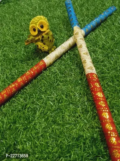 Traditional Wooden Dandiya Sticks For Special Navratri And Garba Fastival