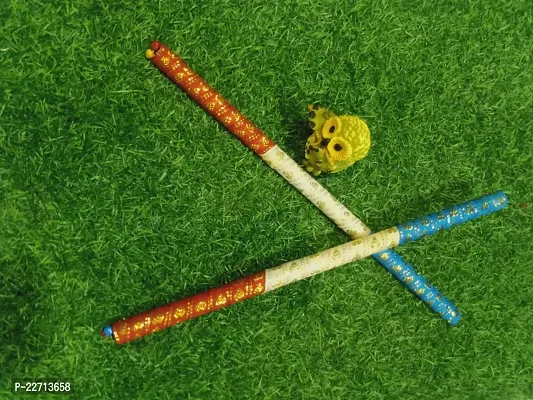 Traditional Wooden Dandiya Sticks For Special Navratri And Garba Fastival