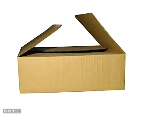 Corrugated Box 3 Ply Square Shipping Boxes Courier Carton Cardboard Eco-Friendly Box For Packaging/Goods Transportation, (Pack Of 30)-thumb0