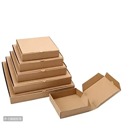 Premium Kraft Pizza Box (30 Pieces) (9 Length X 9 Width X 1.7 Depth)-thumb0