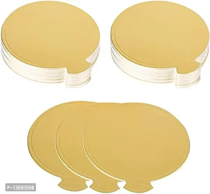 Cake Board, Pack Of 10 Mousse Cake Boards Gold Paper Round Cake Plate