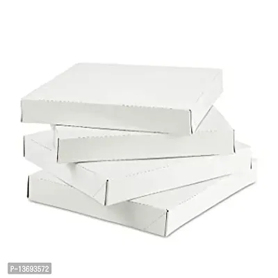 Pizza Box 10X10X2 inch(Pack Of 25 Boxes), Corrugated Box, 10 Inches White-thumb0