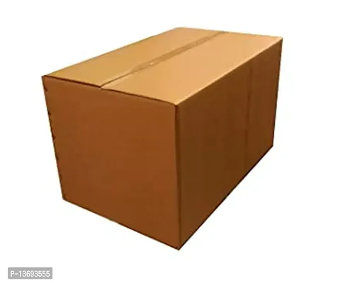 Corrugated Cardboard 5 Ply Box For Packing, Moving, Shipping, Gifting Multi Propose Use Pack Of 4 Boxes-thumb0