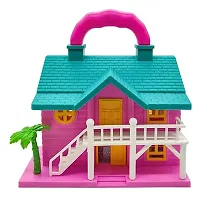 ROZZBY Dollhouse for Girls 2 Room Set Funny Doll House Play Set for Girl Boys and Kids with Openable Door with Furniture New Big Made in India-thumb2