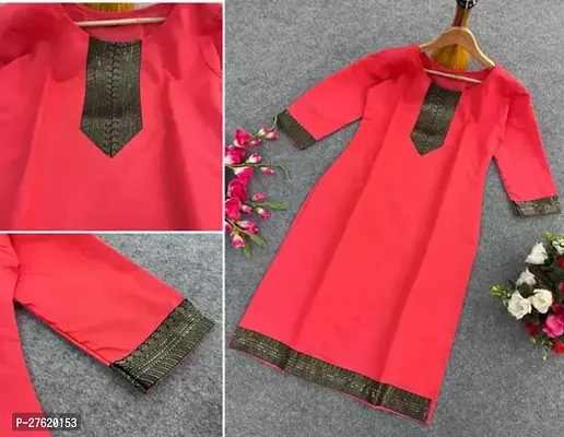 Fancy Cotton Kurtas For Women-thumb0