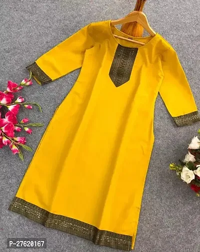 Fancy Cotton Kurtas For Women-thumb0