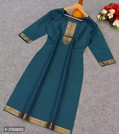 Fancy Cotton Kurtas For Women-thumb0