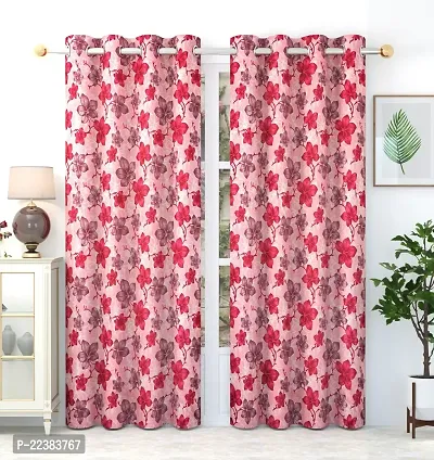 Stylish Polyester Eyelet Fitting Door Curtains-thumb0