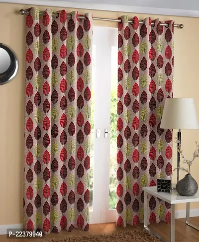 Stylish Polyester Eyelet Fitting Door Curtains-thumb0